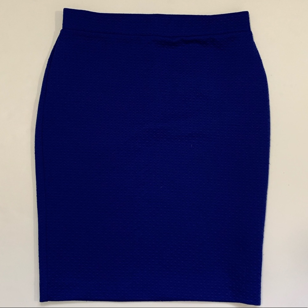 Elle Royal Blue Textured Pencil Skirt XS Kohl’s